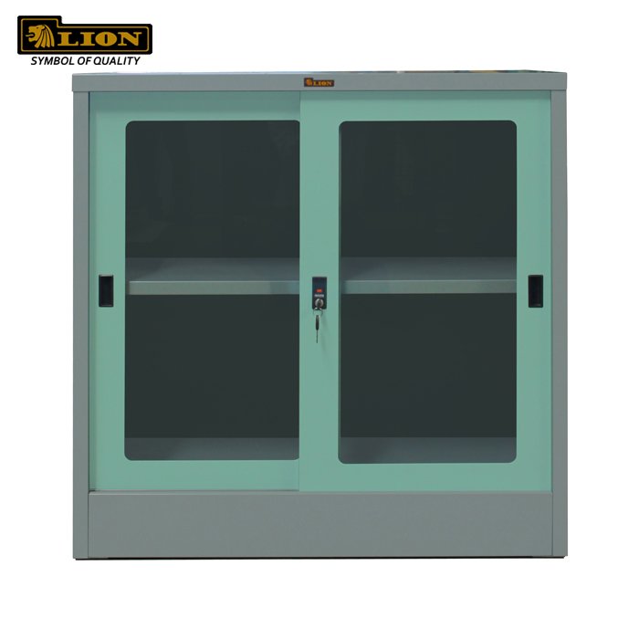 LION 31 K LEMARI PINTU SORONG KACA TINGGI SETENGAH