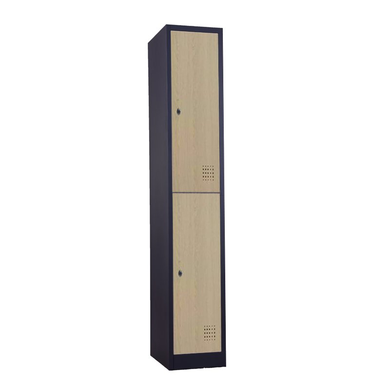 TIGER LOCKER 2 PINTU CC-A2T WOOD BLACK