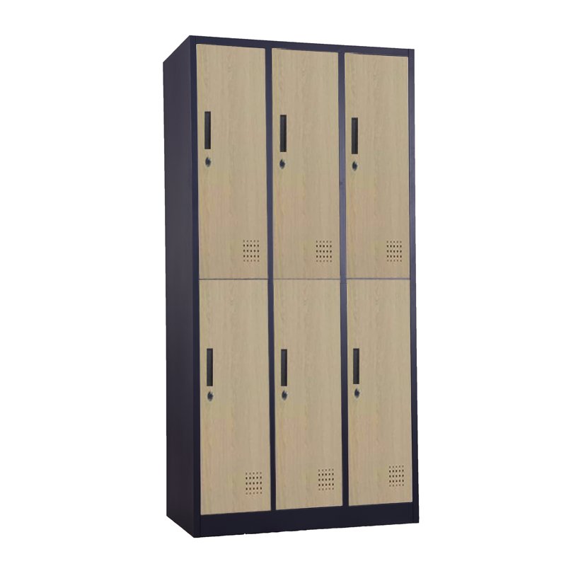 TIGER LOCKER 6 PINTU CC-C6T WOOD BLACK