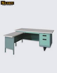 LION 103 AL MEJA KANTOR STEEL BENTUK "L"