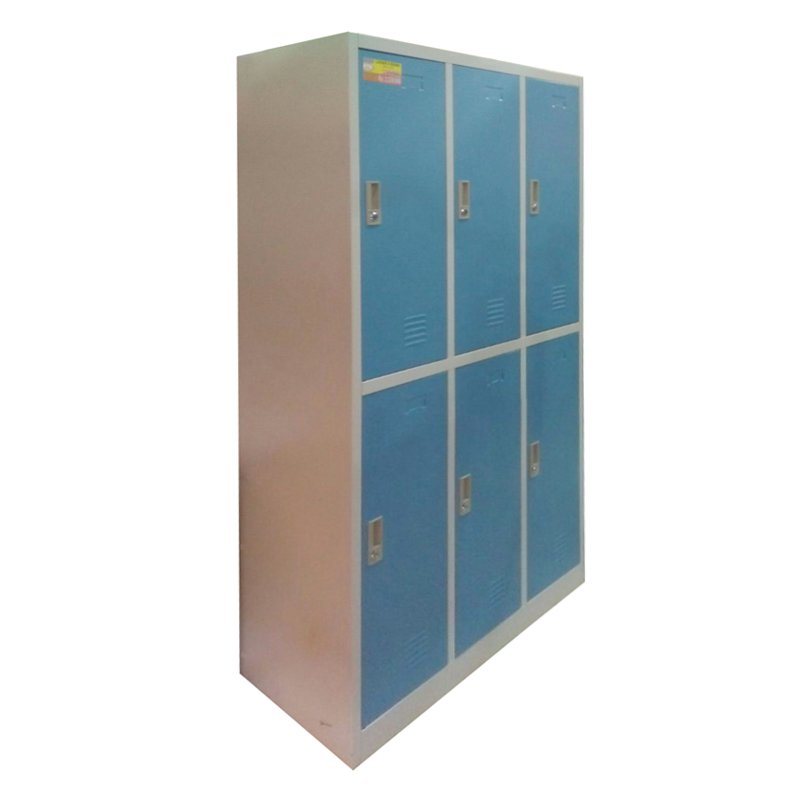 LOCKER 6 PINTU TIGER CC-C6T LK 0609108 BIRU PUTIH