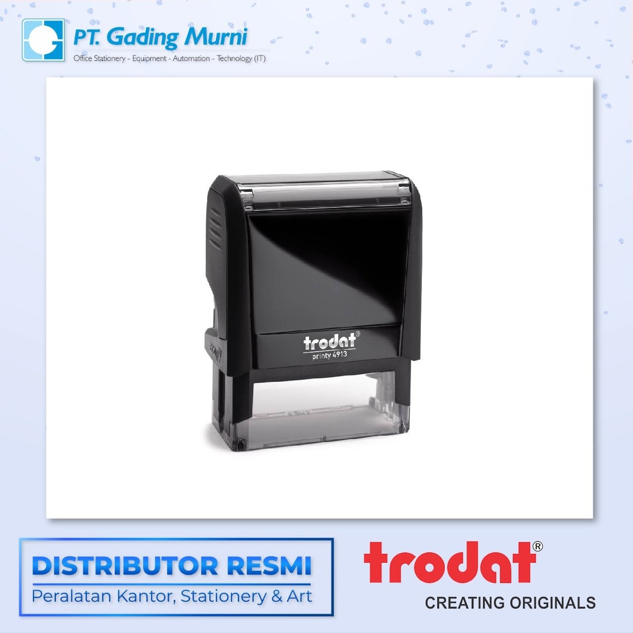PESANAN STAMPEL TRODAT 4913 58 X 22MM