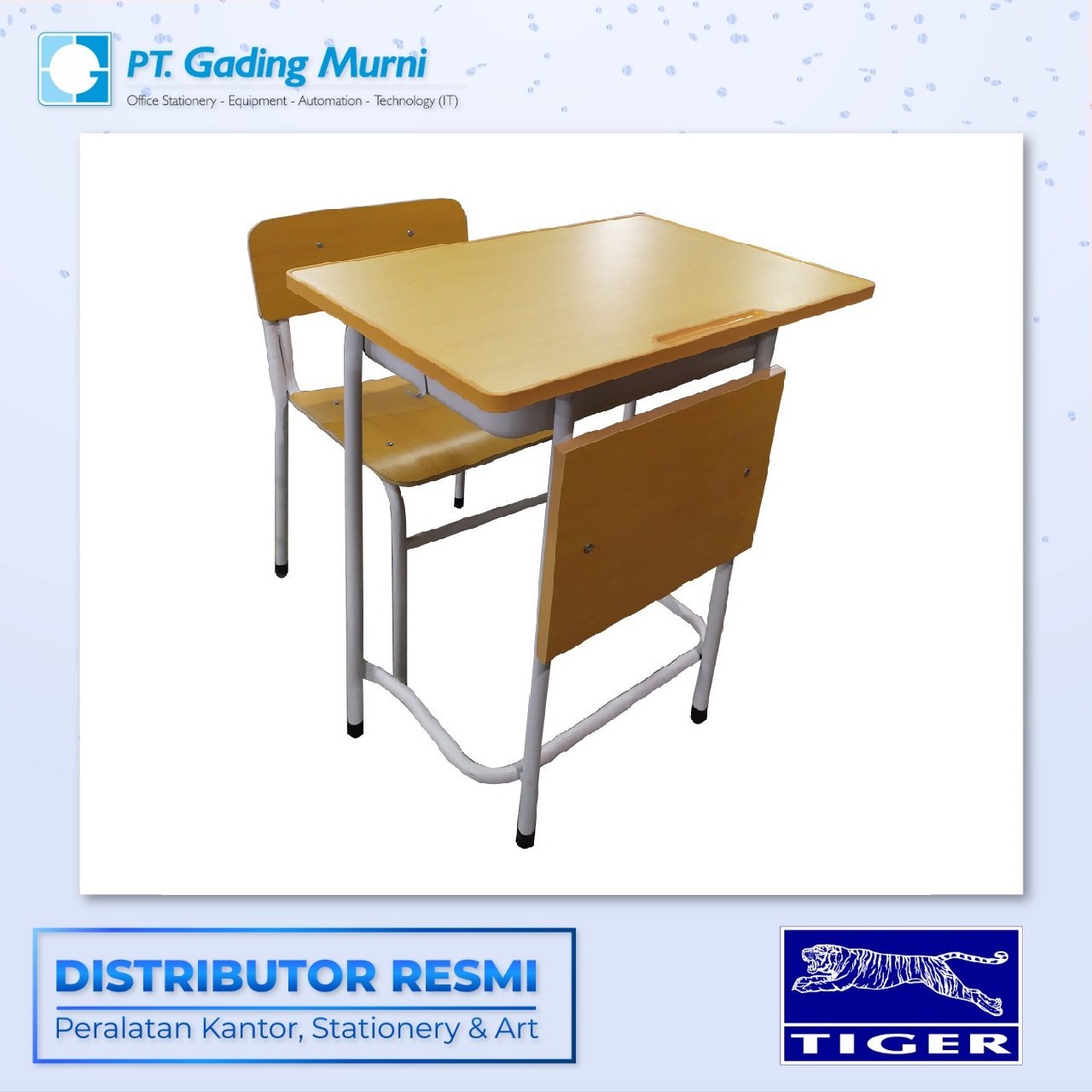 TIGER STUDENT DESK CHAIR KAYU XDF-T11