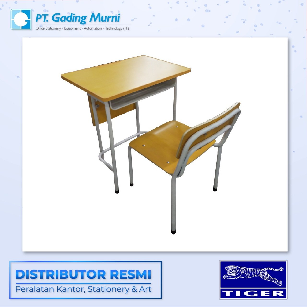 TIGER STUDENT DESK CHAIR KAYU XDF-T11