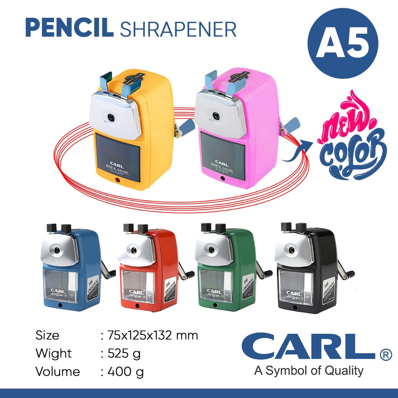 CARL PENCIL SHARPENER WITH CLAMP ANGLE-5