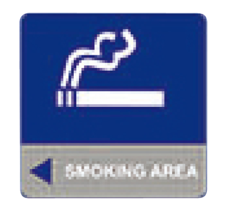 LABEL SMOKING AREA WARNA