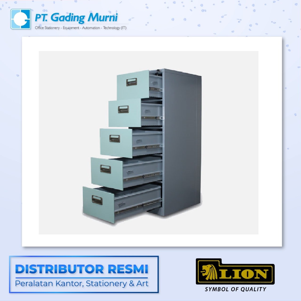 LION FILLING CABINET 5 DRAWER L-45