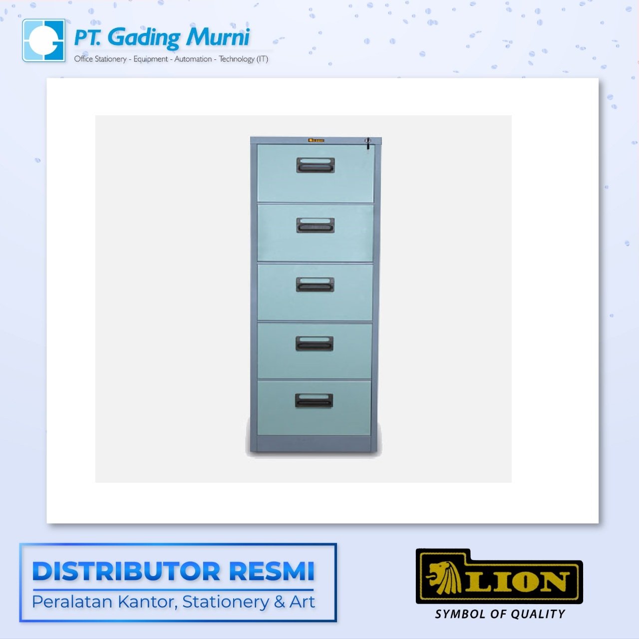 LION FILLING CABINET 5 DRAWER L-45