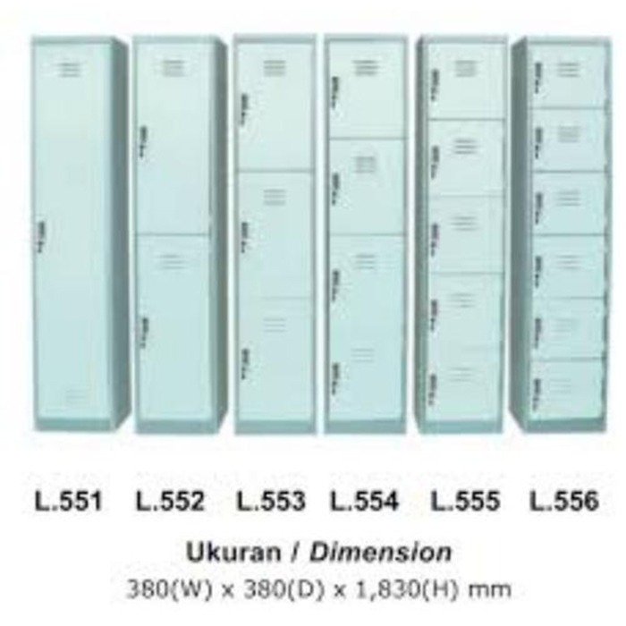 LION STEEL LOCKER 2 PINTU L 552