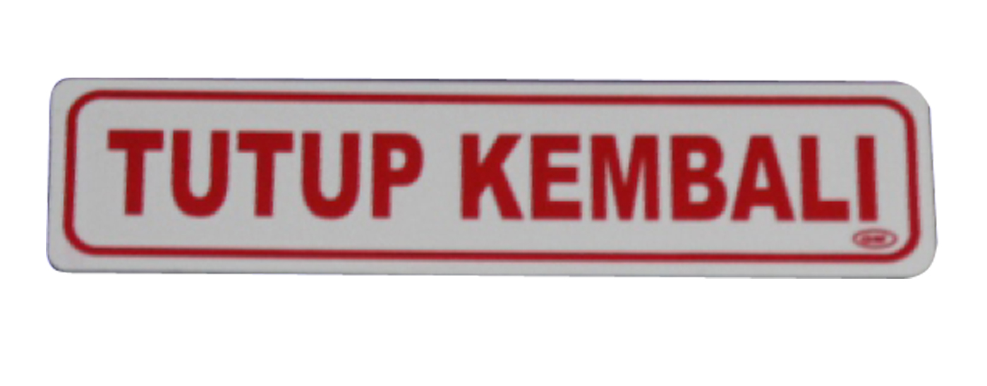 LABEL KECIL TUTUP KEMBALI GM