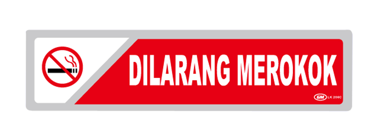 LABEL KECIL WARNA DILARANG MEROKOK