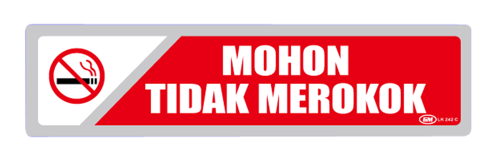 LABEL KECIL WARNA MOHON TIDAK MEROKOK