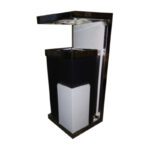 GM HOTEL EQUIPMENT TRASH BARREL C-18 UK. L. 300 X W. 300 X H. 620MM BLACK