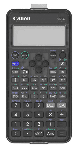 CANON CALCULATOR F-570X-BK ASA HB (BLACK)
