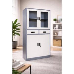 INTAGSTAR ALMARI (FULL HEIGHT) PINTU PLAT+KACA AYUN+LACI FC-B2D-INT