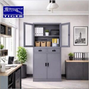 TIGER ALMARI FC-B2D (FULL HEIGHT) PINTU PLAT+KACA AYUN+LACI