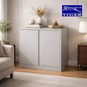 TIGER ALMARI D-950A PINTU AYUN (HALF HEIGHT) 2 PINTU AYUN 3 RUANG TANPA KUNCI WHITE 68