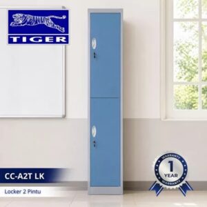 TIGER LOCKER CC-A2T 2 PINTU LK 0609108 BIRU PUTIH