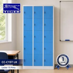 TIGER LOCKER CC-C15T 15 PINTU LK 0609108 BIRU PUTIH