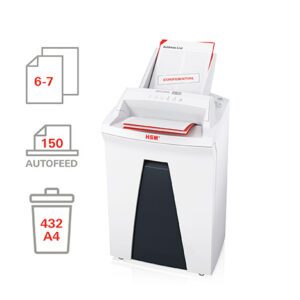 HSM DOCUMENT SHREDDER SECURIO AF150 WITH AUTOMATIC PAPER FEED CUT 1.9 X 15MM