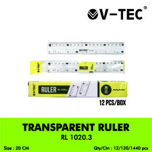 V-TEC TRANSPARENT RULER RL 1020.3