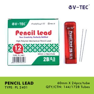 V-TEC PENCIL LEAD TYPE PL-2401 2B 0.5MM