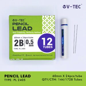 V-TEC PENCIL LEAD TYPE PL-2405 2B 0.5MM