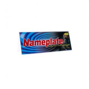 GM NAME PLATE UK. 8 X 25 CM