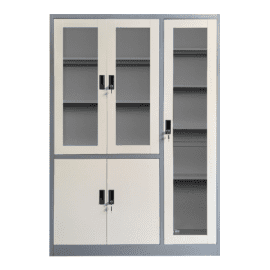 INTAGSTAR ALMARI PINTU AYUN (FULL HEIGHT) 3 PINTU KACA + 2 PINTU PLAT FC-B06G INT