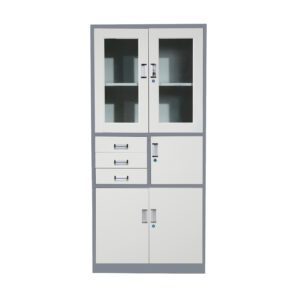 INTAGSTAR ALMARI PINTU AYUN (FULL HEIGHT) PINTU PLAT+KACA AYUN+3 LACI FC-B3D-INT