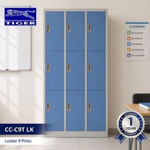 TIGER LOCKER CC-C9T 9 PINTU LK 0609108 BIRU PUTIH