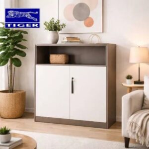 TIGER CABINET ZY-FC-A9T RAK+PINTU AYUN BROWN WHITE 7811+0014