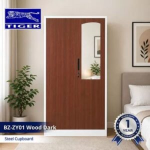 TIGER CABINET BZ-ZY01 PINTU AYUN WOOD DARK BROWN WHITE BZY003+0014