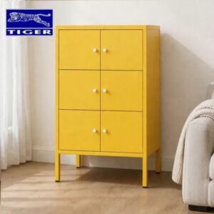 TIGER CABINET HM-A6 (HALF HEIGHT) 6 PINTU AYUN #1003 YELLOW