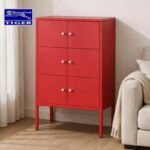 TIGER CABINET HM-A6 (HALF HEIGHT) 6 PINTU AYUN #3020 RED