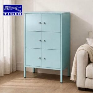TIGER CABINET HM-A6 (HALF HEIGHT) 6 PINTU AYUN #5109 BLUE