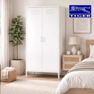 TIGER ALMARI HM-A17-1 2 PINTU AYUN #0716 WHITE
