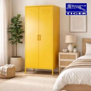TIGER ALMARI HM-A17-1 2 PINTU AYUN #1003 YELLOW