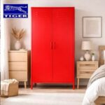 TIGER ALMARI HM-A17-1 2 PINTU AYUN #3020 RED